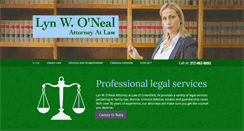 Desktop Screenshot of lynoneallaw.com