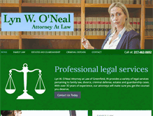 Tablet Screenshot of lynoneallaw.com